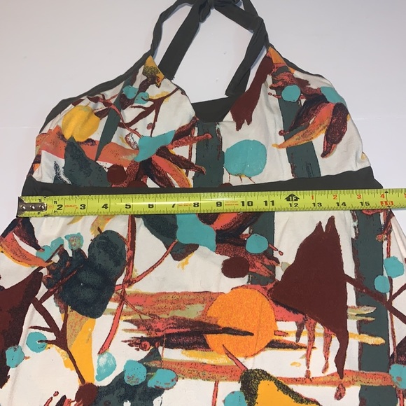 Patagonia Multicoloured Stretch Cotton Halter Dress - Women’s Size XL - Picture 8 of 11